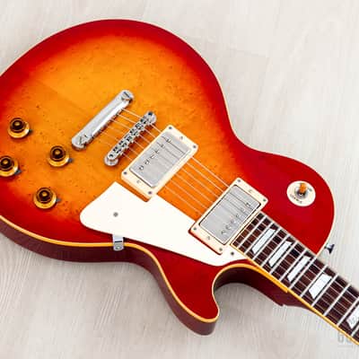 1982 Burny Super Grade RLG-50 '59 Model Burst Standard Birdseye Maple Top w/ Case image 8