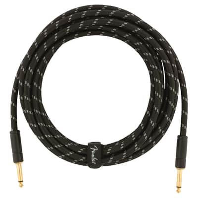 Fender Deluxe Series Black Tweed Instrument Cable, Straight/Straight, 15 Foot image 2