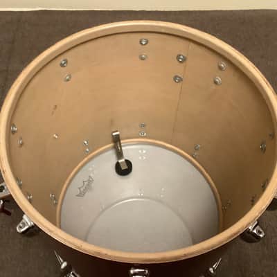 Slingerland 16x16 Floor Tom 1960s - Red Sparkle - COB hoops image 8
