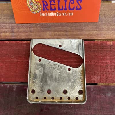 Real Life Relics Fender® Aged Vintage Pat Pending 52 Telecaster® Bridge Plate 0054162049    [I6]