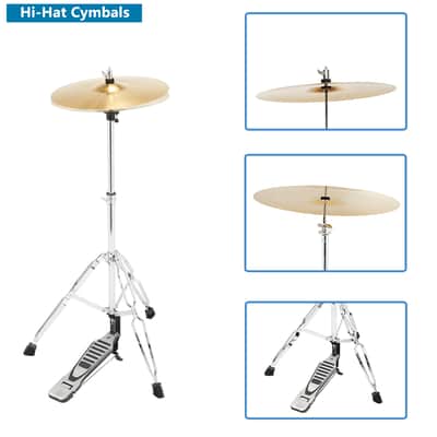🎸5 Piece Full Size Acoustic Drum Kit with Snare, Cymbal, and Throne🎸 image 7