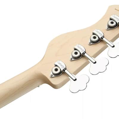 Sadowsky MetroLine 21-Fret Hybrid PJ Bass 4 String, Swamp Ash Body, Almond Sunburst Transparent Satin image 6