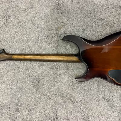 Oldmusic Brilliant Flame 🔥 Neck Through Electric Guitar Relic Stratocaster superstrat Djent machine Shred solid body Boutique Unique Metal machine powerful output High gain Lightweight strat Rosewood image 6