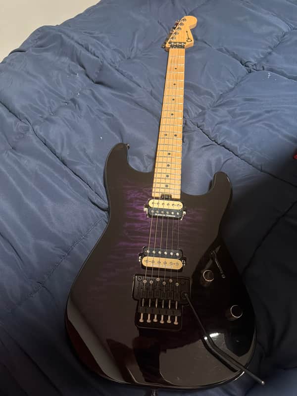 Charvel San Dimas Pro Mod 1HH FR QM 2018 - Trans Purple image 1