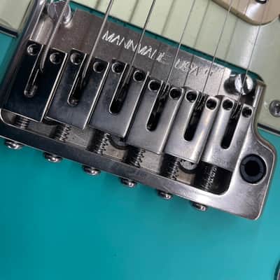 USA Custom Guitar Parts Caster S-Style Satin Sea Foam Green W/Case image 2