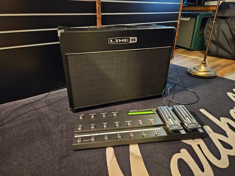 Line 6 Vetta II Combo 212 Amp + FBV Board + Case + Stand + Dust Cover image 1