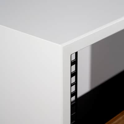 19" studio rack case | pure white | 12u 35cm depth | hand made in Amsterdam image 8