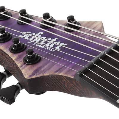 Schecter John Browne Tao-8 Left-Handed Electric Guitar - Ozone Burst (637) image 12