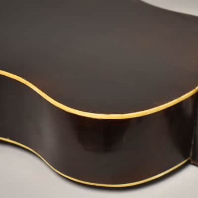 c. 1942 Gibson J-50/J-45 Jumbo Acoustic Banner Logo Refinished Sunburst w/HSC image 14