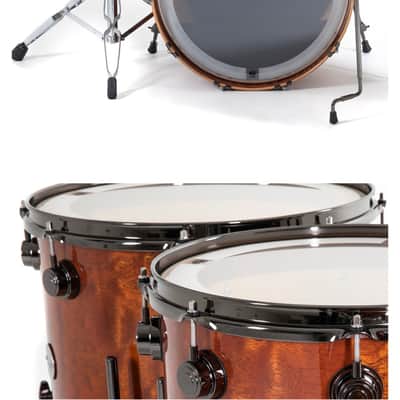 DW Collector‘s Exotic Quilted Sapeli SSC Standard Drum Kit 2021 image 20