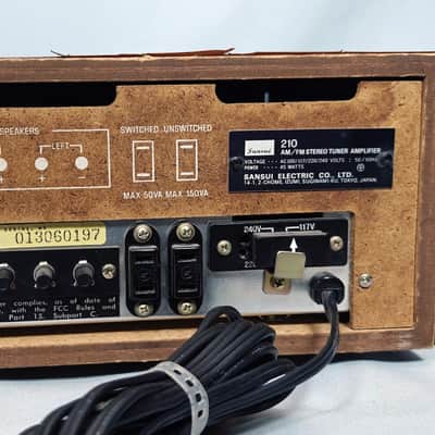 Sansui 210 Solid State Tuner Amplifier - 1972 image 14