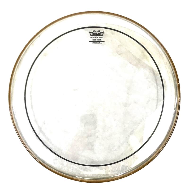 Remo Pinstripe clear 14" 2 oil layers head image 1