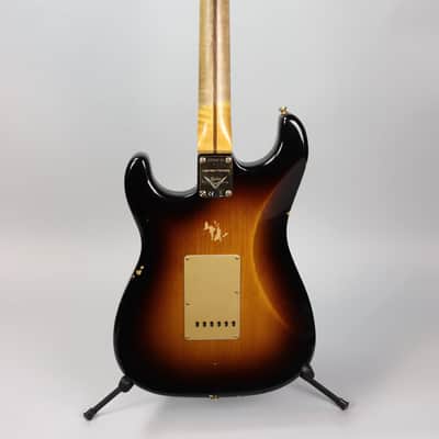 Fender Custom Shop Limited '55 Bone Tone Strat Relic Wide Fade 2 Color Sunburst image 7