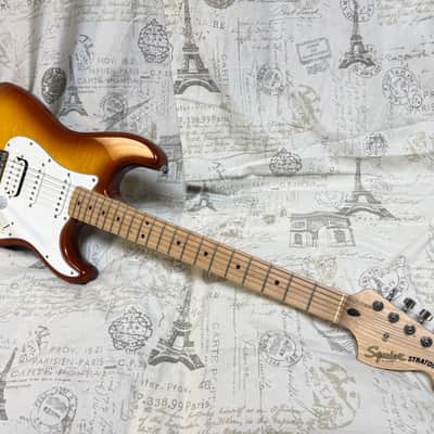 2024 Squier HSS Stratocaster Sienna Sunburst Flame Maple Top RARE!! image 13