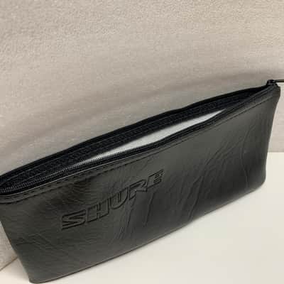 SHURE VINYL ZIPPERED MICROPHONE POUCH/SM57, SM58, SM56/ MAKE OFFER! image 1