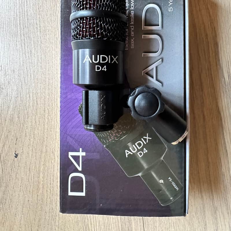 2010s Audix D4 Hypercardioid Dynamic Drum / Instrument Microph…