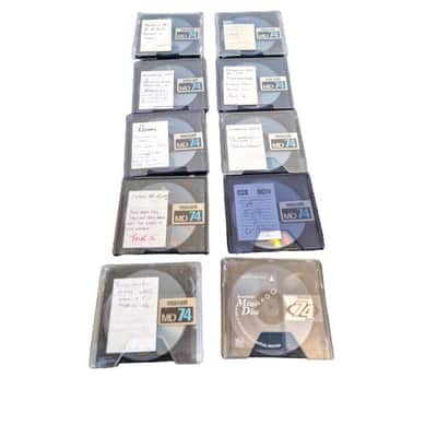 10 Maxell Multi Colour MD74 – Minidisc - Very Good image 1