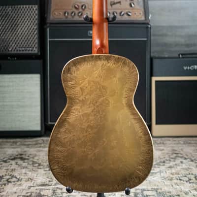 National Gold Dueco 14-Fret Resonator Guitar with Hardshell Case image 9
