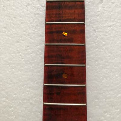 Left Handed Glossy Tiger Maple Guitar Strat Style Neck image 7