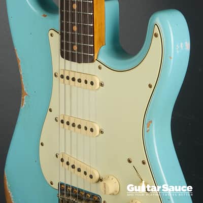 Fender Custom Shop Limited 64 L-Series Stratocaster Heavy Relic Aged 2025 - Daphne Blue (COD 1928NG) image 8