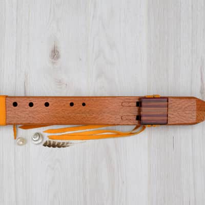 Drone Flute - Double Native American Flute in Wood - key in G image 1