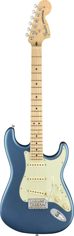 Fender American Performer Stratocaster, Satin Lake Placid Blue image 1