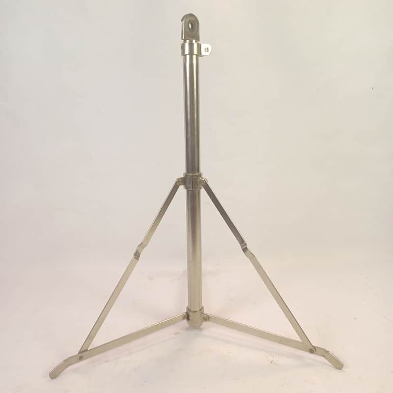 Walberg & Auge Nickel Tripod Base Stand + Center Tube Cymbal/Drum Vintage 50s US image 1