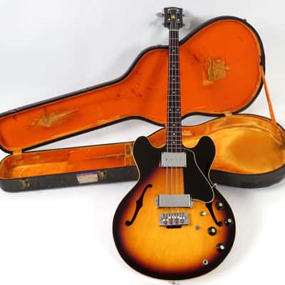 1967 Gibson EB-2D - Sunburst Finish - Double Pickup EB-2 - Semi Hollow Bass image 2