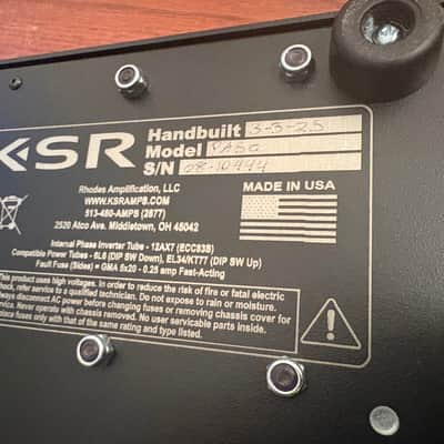 KSR PA50 Power Amp with 6L6 Tubes - Excellent Condition w/ Original Box image 3