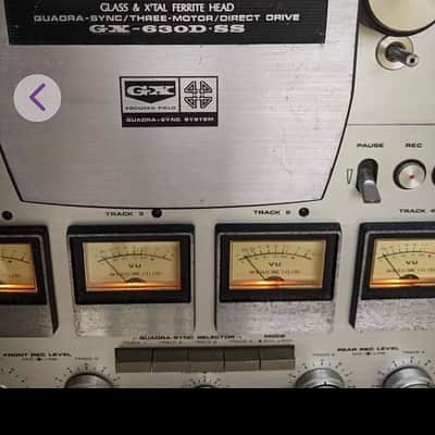 AKAI GX-630D-SS 1978-82 Brilliant Silver Alumn. Wooden cabinet image 3