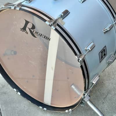 Vintage Rogers XP-8 Big R 24" Bass Kick Silver Mist Maple Shell for Drum Set image 4