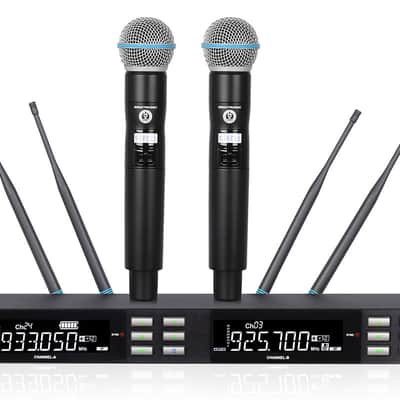 Singtronic Dual UHF Wireless Karaoke Microphones w/ True Diversity image 1