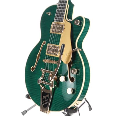 Gretsch Broadkaster Jr. LX Figured Center Block Bigsby, Tropic Aura, Premium Setup (H6)(13638) (13638) image 4