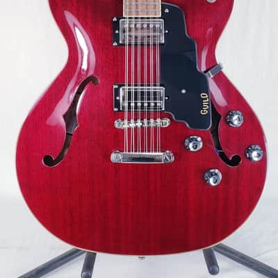 Guild Starfire 12-String Semi-Hollow Electric Guitar Cherry Red w/Case image 2