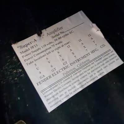 Fender Concert Brownface 1964 40W 4x10" Guitar Combo image 7