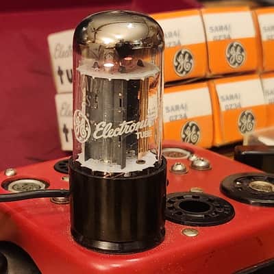 NOS General Electric 5AR4 GZ34 Tube FULL WAVE RECTIFIER (Hickok Tested) image 14