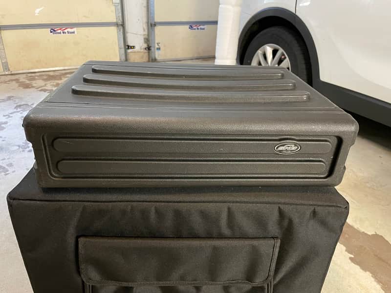 SKB 2U 1SKB-R2S Roto Shallow Rack Case Amplifier Microphone Road DJ PA image 1