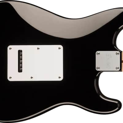 Squier Guitare électrique, SONIC® STRATOCASTER® GAUCHÈRE, Touche en érable, protecteur blanc, couleur noir image 5