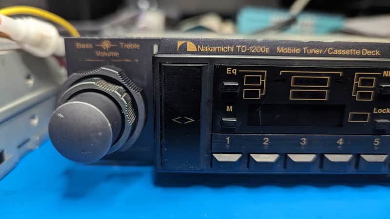 Nakamichi TD-1200 II car cassette deck NAAC w/ tuner and key
