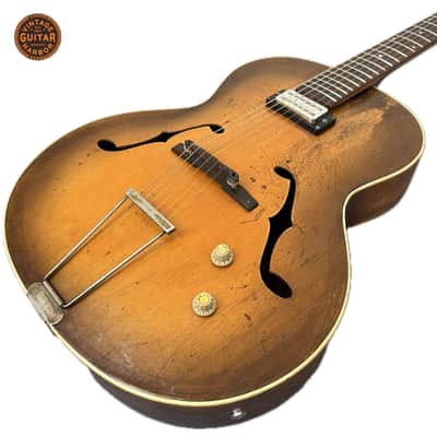 Hoyer restored archtop 1950s - trussrod, refret, pickup etc with video image 1
