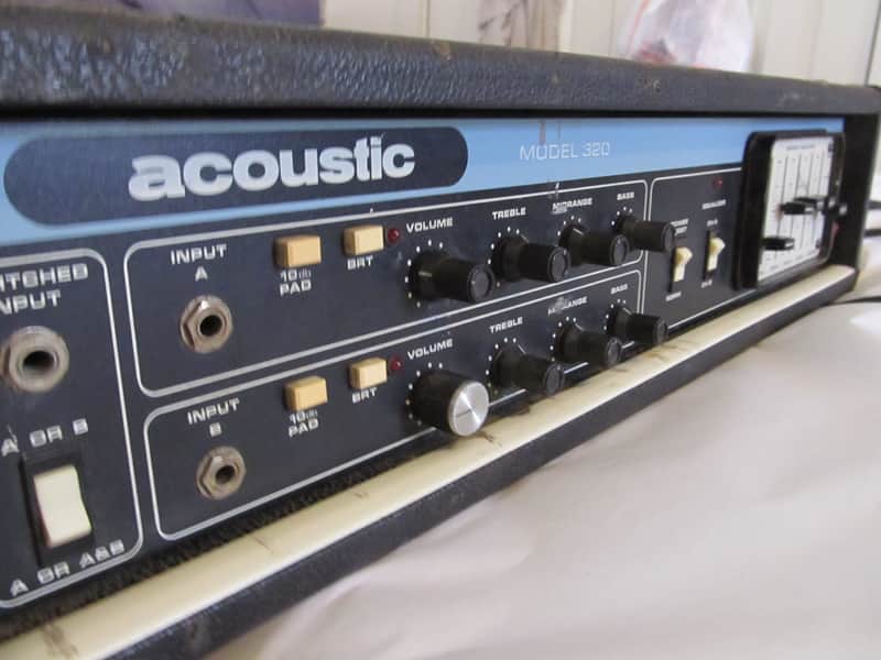 Acoustic Model 320 Bass Head Black & Blue | Reverb