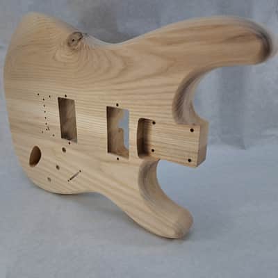 Unfinished Ash HxH Hardtail guitar body - fits Fender Strat Stratocaster necks J2421 image 8