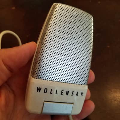 Wollensak Shure B-162-4 Harp Mic Hi-Z 1956 Chrome / White Space Age image 6