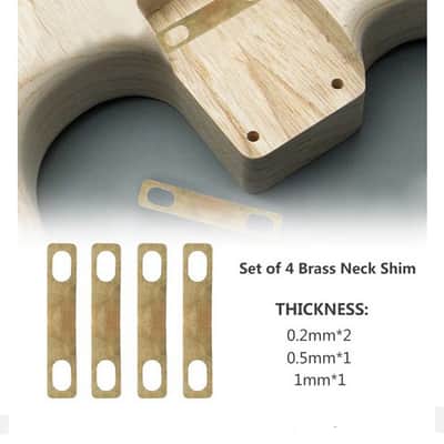 Guitar Neck Pocket Brass Shim Plates for Electric guitars Neck Angle, Pitch for Optimum Tone & Sustain image 2