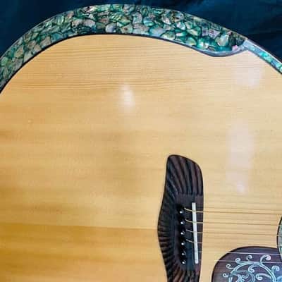 Blueberry Handmade Acoustic Dreadnought Guitar Celtic Motif - built to order image 13