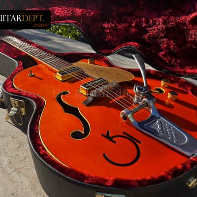 ✮BEAUTIFUL✮2007 Gretsch G-6120 DSV✮DYNASONICS✮BIGSBY✮Orange Stain✮ 7.0 LBS!✮OHSC image 3