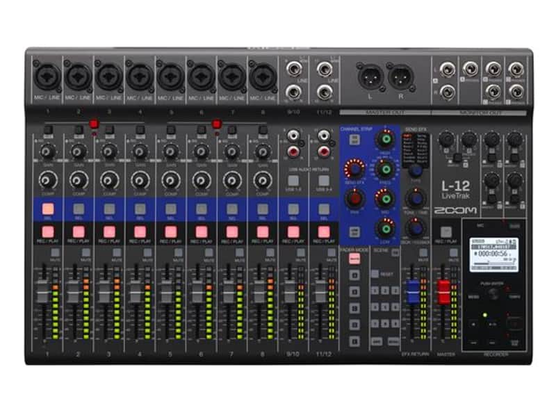 ZOOM LiveTrak L-12 12 Channel Digital Mixer And 12 Track Recorder image 1