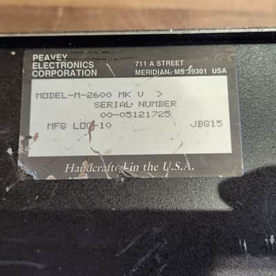 Used Peavey M-2600 Mark V Power Amplifier + 1 for parts image 20