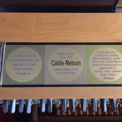 Cable Nelson 1962 Upright Piano image 4