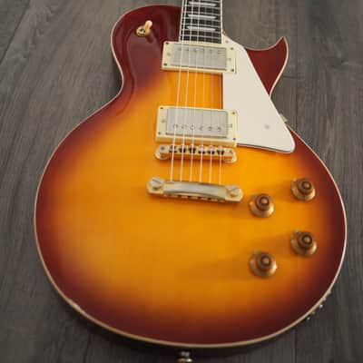 Upgraded Vintage V100-IT W/ Gibson 61 Burstbucker Pickups Kluson CTS pots Series Single Cut Iced Tea image 6